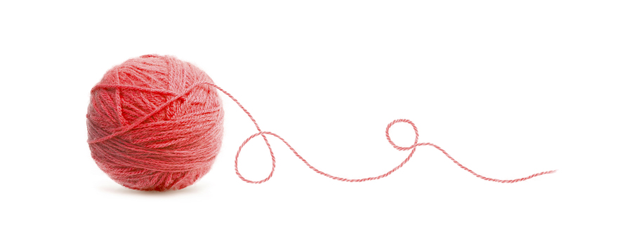 ball of red thread